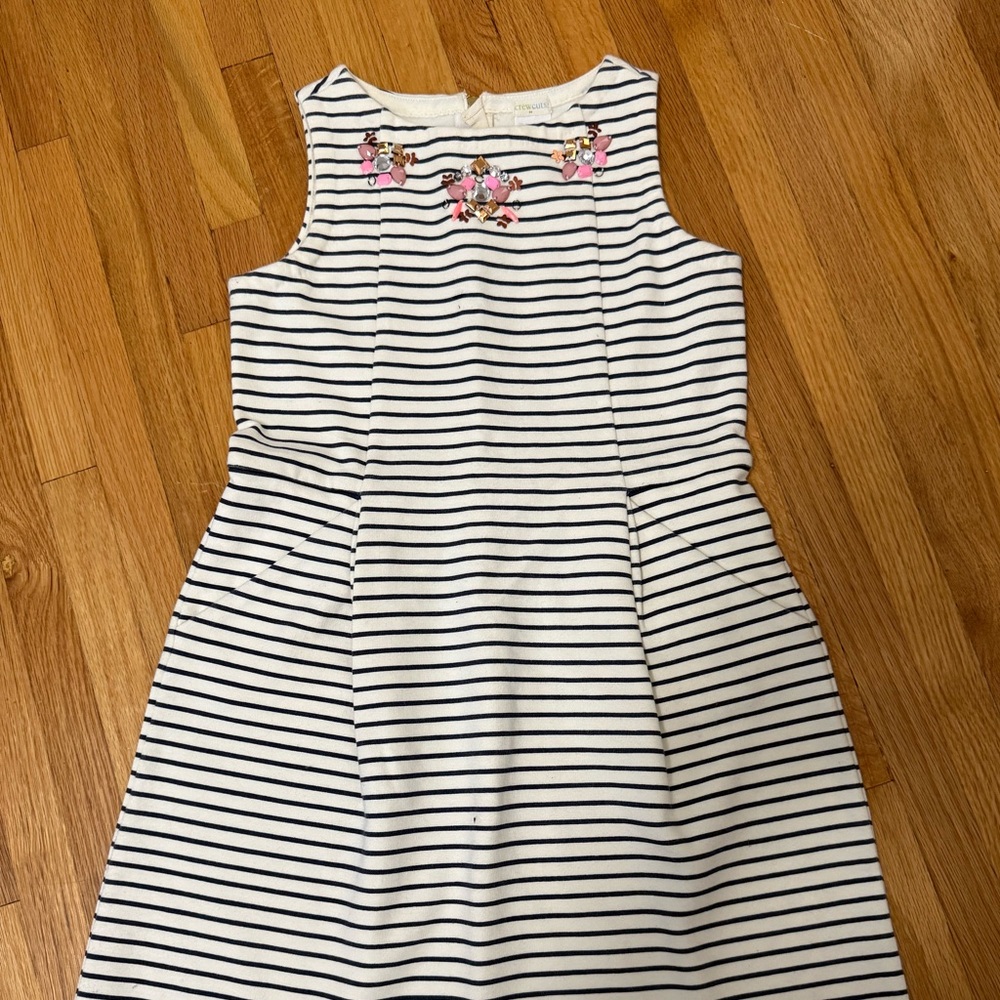 Jcrew Crewcuts Embellished Sleeveless Dress, Size 7, Like New